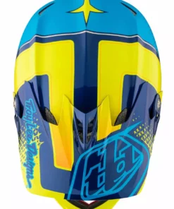 Troy Lee D3 Composite Helmet-Starburst Yellow PROTECTIVE GEAR