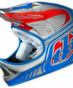 Troy Lee 2013 D2 Delta Composite Helmet-Silver/Blue
