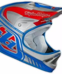 Troy Lee 2013 D2 Delta Composite Helmet-Silver/Blue