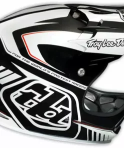 Troy Lee 2013 D2 Delta Composite Helmet-White/Black PROTECTIVE GEAR
