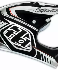 Troy Lee 2013 D2 Delta Composite Helmet-White/Black PROTECTIVE GEAR