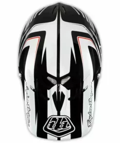 Troy Lee 2013 D2 Delta Composite Helmet-White/Black PROTECTIVE GEAR