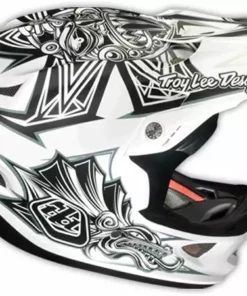 Troy Lee 2013 D3 Composite Helmet-Aztec White PROTECTIVE GEAR