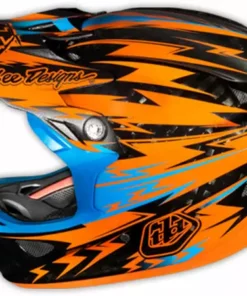 Troy Lee 2013 D3 Carbon Helmet-Thunder Orange