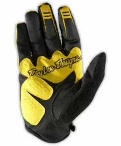 Troy Lee Sprint Gloves-Black/Yellow RACE WEAR