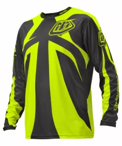 Troy Lee 2016 Sprint Reflex Race Jersey-Dark Gray/Fluorescent Yellow