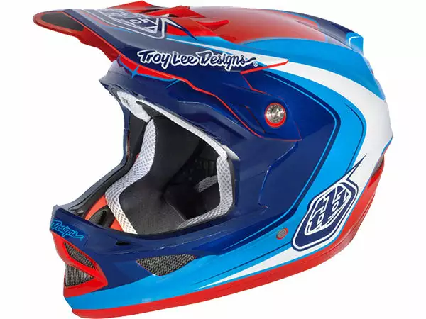 Troy Lee 2013 D3 Carbon Helmet-Mirage Blue 1 Troy Lee 2013 D3 Carbon Helmet-Mirage Blue