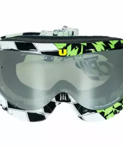 Utopia Slayer Pro MX Checkers II Goggle-Green/Black