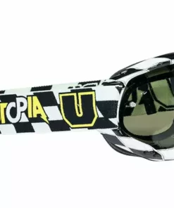 Utopia Slayer Pro MX Checkers II Goggle-Green/Black