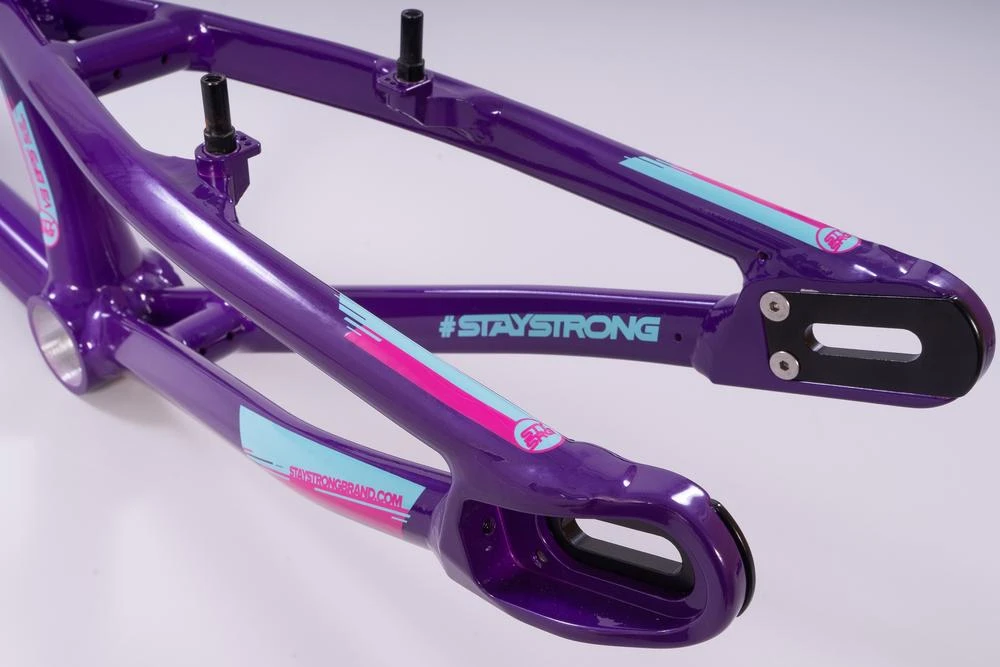 Stay Strong For Life V3 BMX Race Frame-Purple FRAMES 14 Stay Strong For Life V3 BMX Race Frame-Purple FRAMES