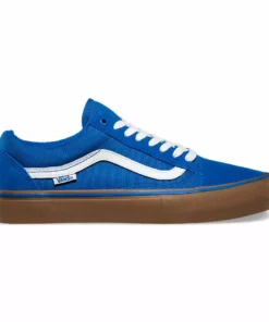 Vans Old Skool Pro Shoes-Classic Blue/Gum