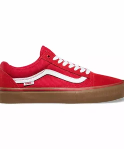Vans Old Skool Pro Shoes-Pompeian Red/Gum