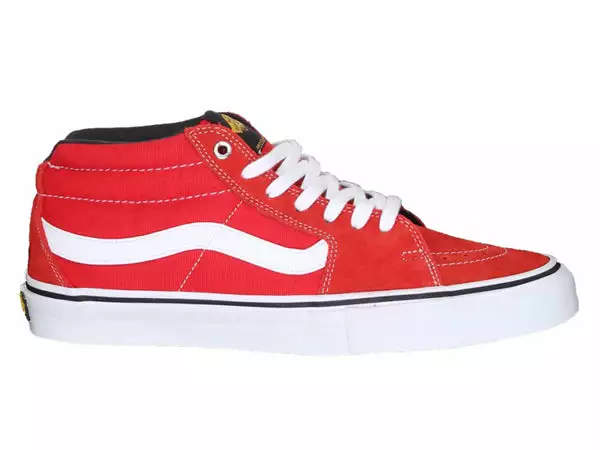 Vans SK8 Mid Reissue Shoes-Red 1 Vans SK8 Mid Reissue Shoes-Red