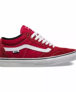 Vans TNT Signature Shoes-Scarlet/White