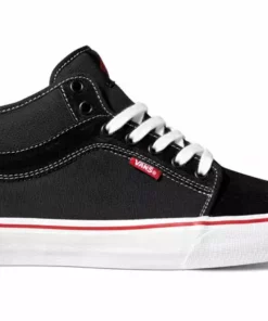 Vans Chukka Mid Shoes-Black/Red/White