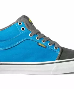 Vans Chukka Mid Shoes-Charcoal/Bright Blue
