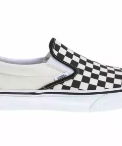 Vans Classic Slip-On Shoes-Black/White Checkered