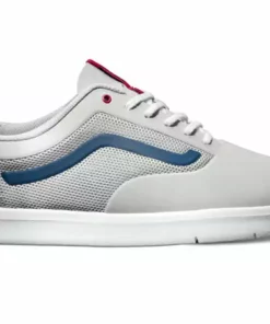 Vans LXV1 Graph Shoes-Light Gray/Navy/Red