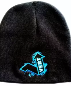APPAREL Vert Skully Beanie-Black/Blue