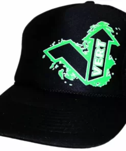 APPAREL Vert Adjustable Trucker Hat-Black/Green