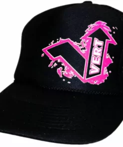 Vert Adjustable Trucker Hat-Black/Pink