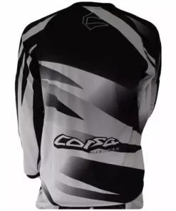 Corsa Warrior BMX Jersey-White/Black RACE WEAR
