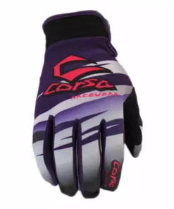 RACE WEAR Corsa Warrior BMX Gloves-Purple