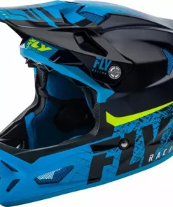 Helmets Fly Racing Werx Carbon Imprint Helmet-Black/Blue