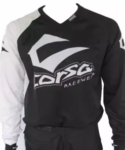 RACE WEAR Corsa Warrior X Race Jersey-Black/White